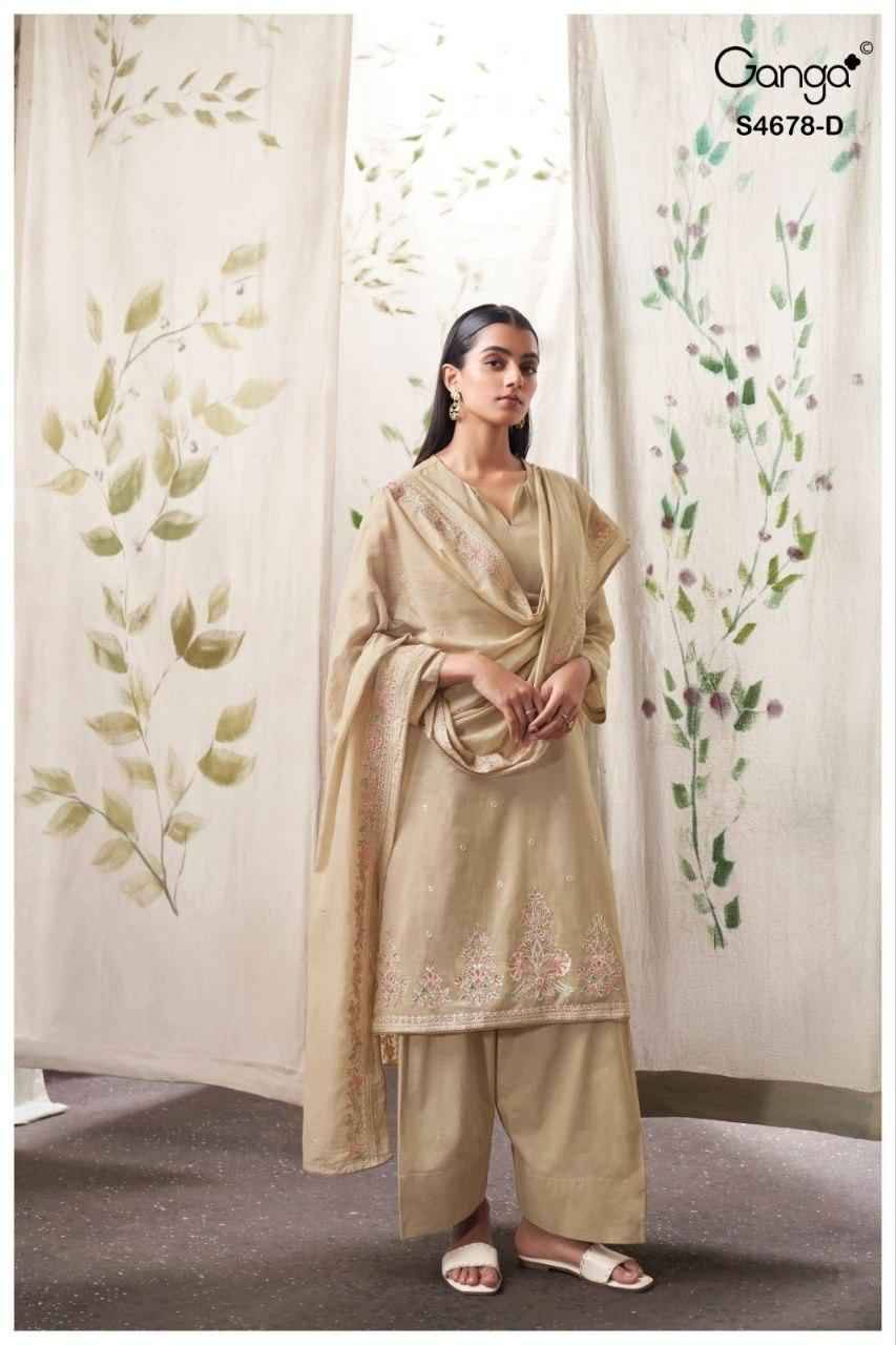 AHALYA 4678 Series By Ganga Fashion Beautiful Festive Suits Stylish Colorful Fancy Casual Wear & Ethnic Wear PREMIUM COTTON Print Dresses At Wholesale Price